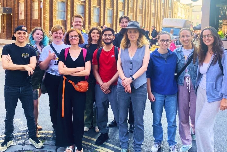 All Set West Trainees with Seven Dials Producer Joanna Crow